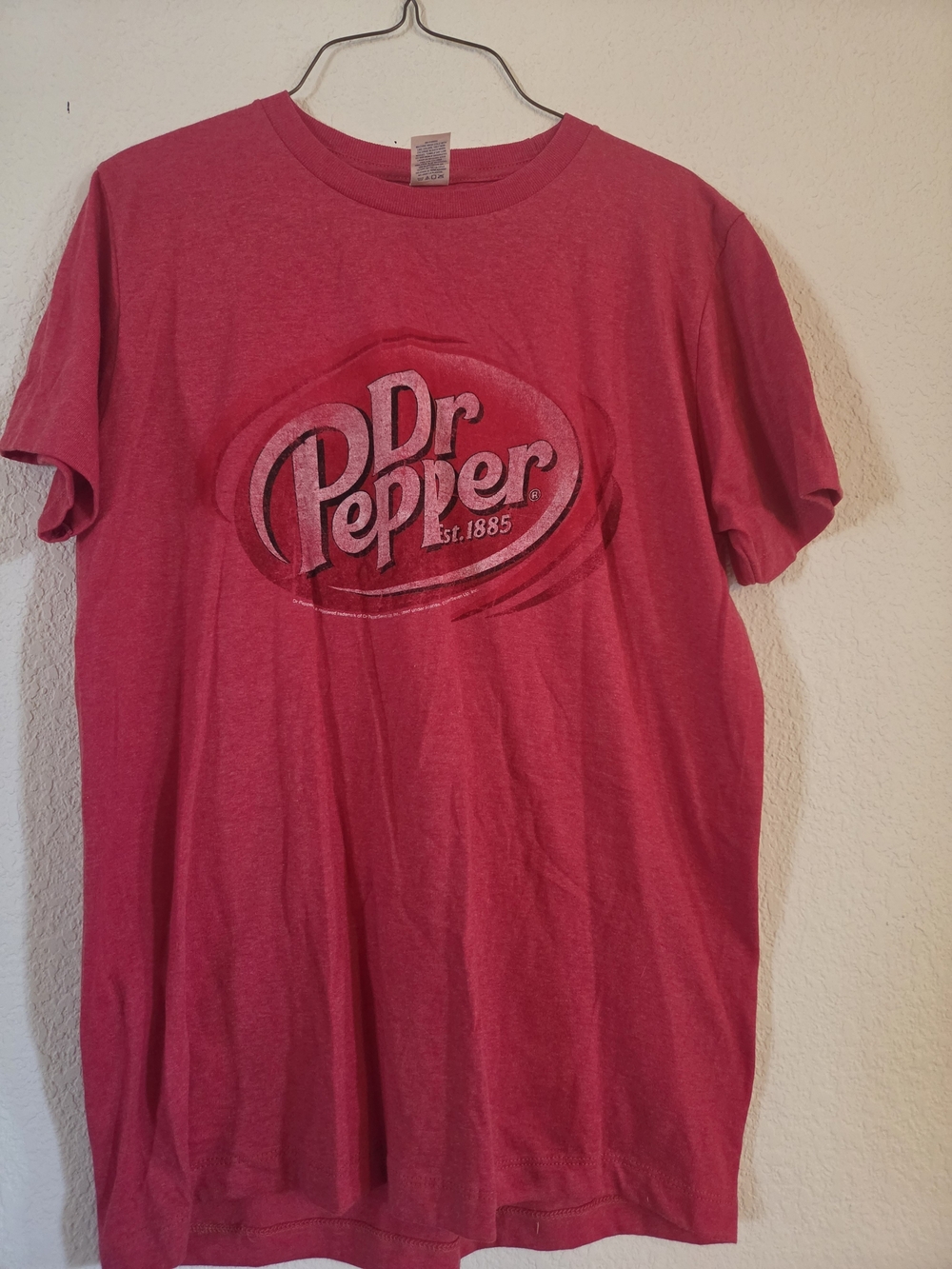 Dr. Pepper Logo Men's Short Sleeve Tee in Red